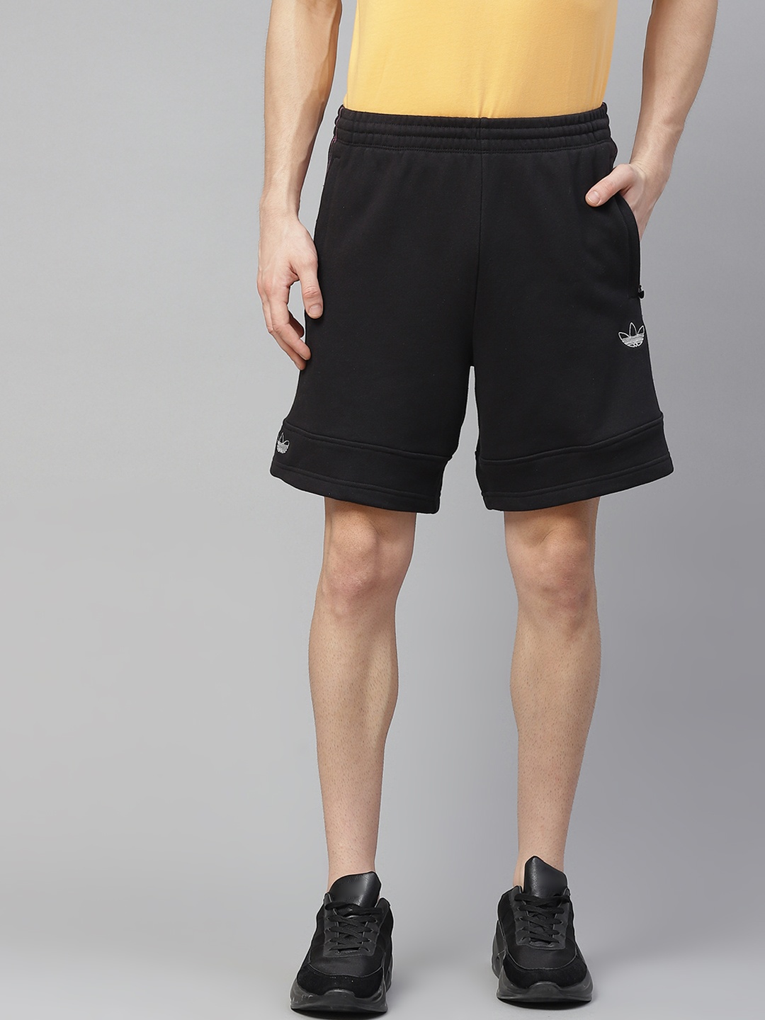 

ADIDAS Originals Men Black Solid SPRT Foundation Sweat Sustainable Shorts