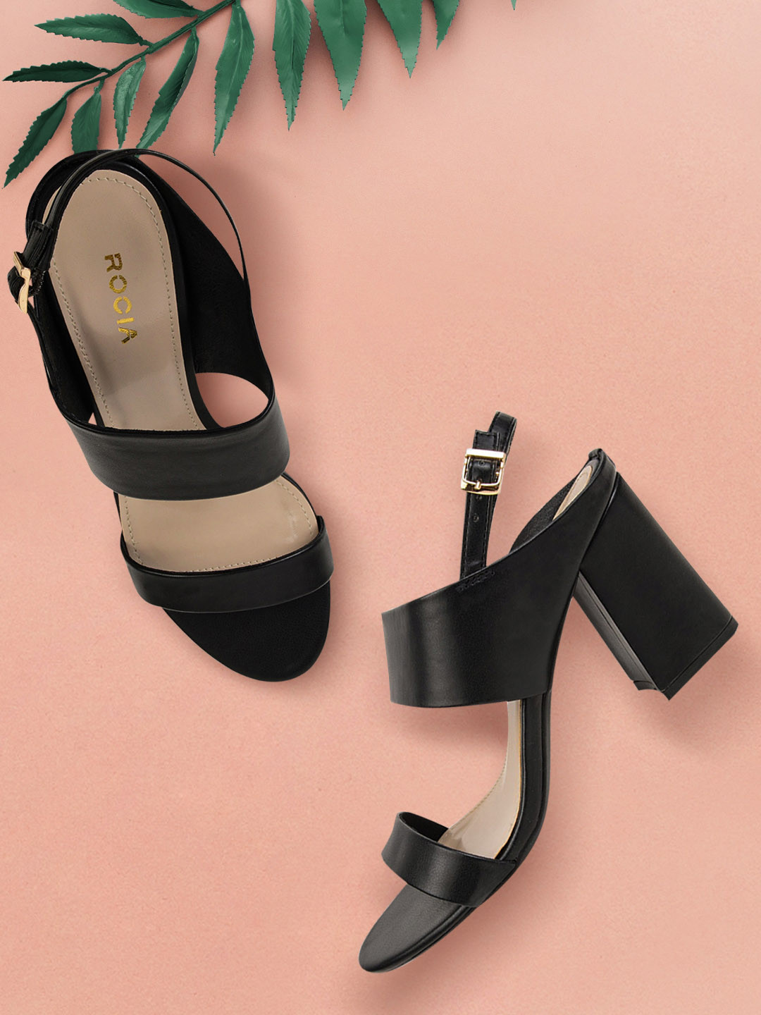

Rocia Women Black Solid Heels
