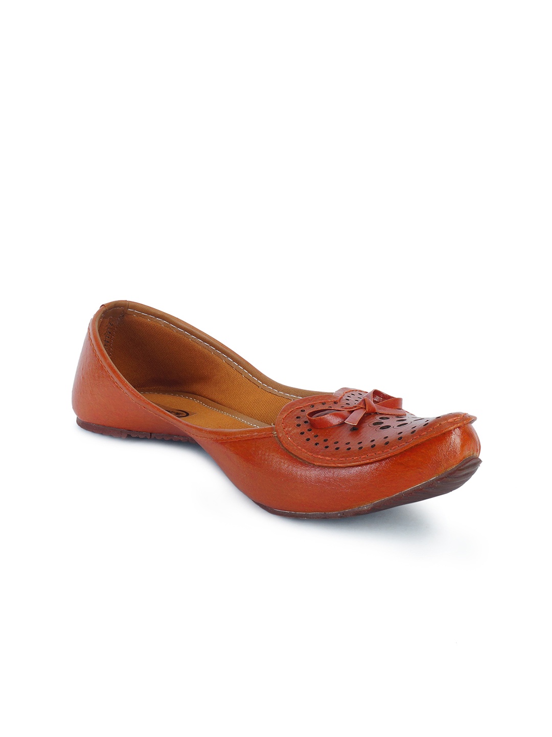

The Desi Dulhan Women Brown Printed Ballerinas