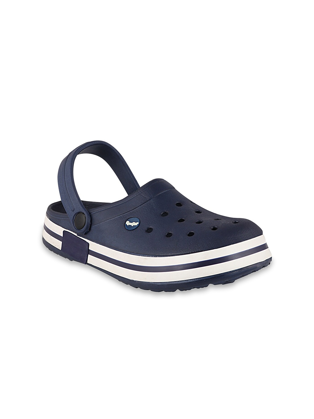 

Shoetopia Boys Navy Blue & White Colourblocked Clogs