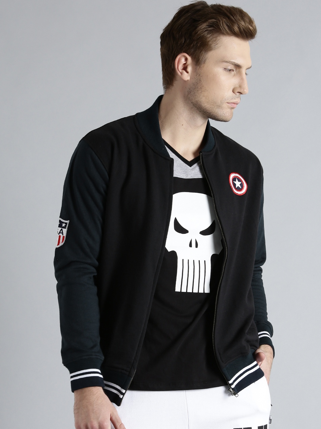 

Kook N Keech Marvel Black Colourblocked Sweatshirt