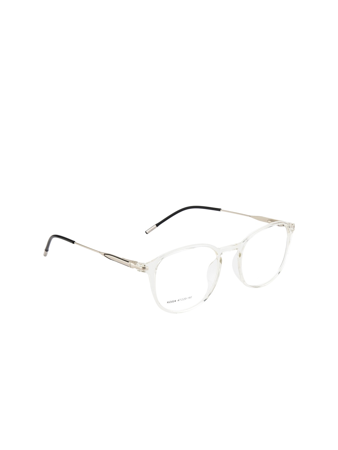 

Ted Smith Unisex Transparent Solid Full Rim Oval Frames TS-KO004_CRY
