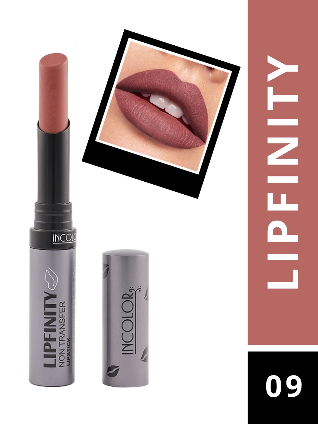 

INCOLOR Lipfinity Lipstick - 09, Nude