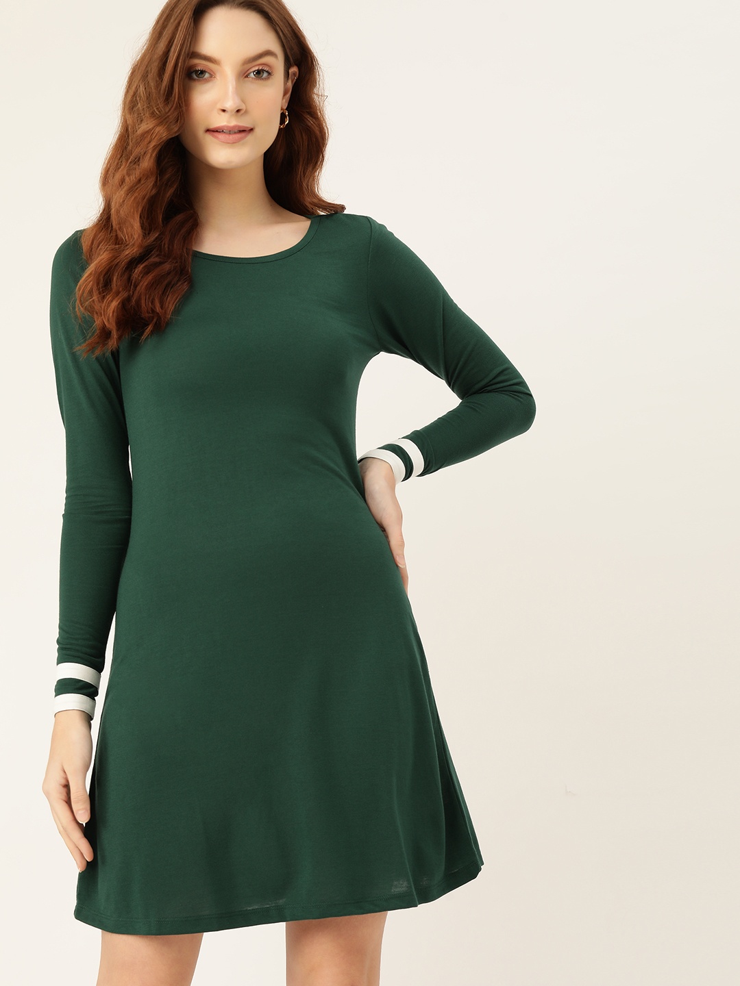 

DressBerry Green A-Line Dress