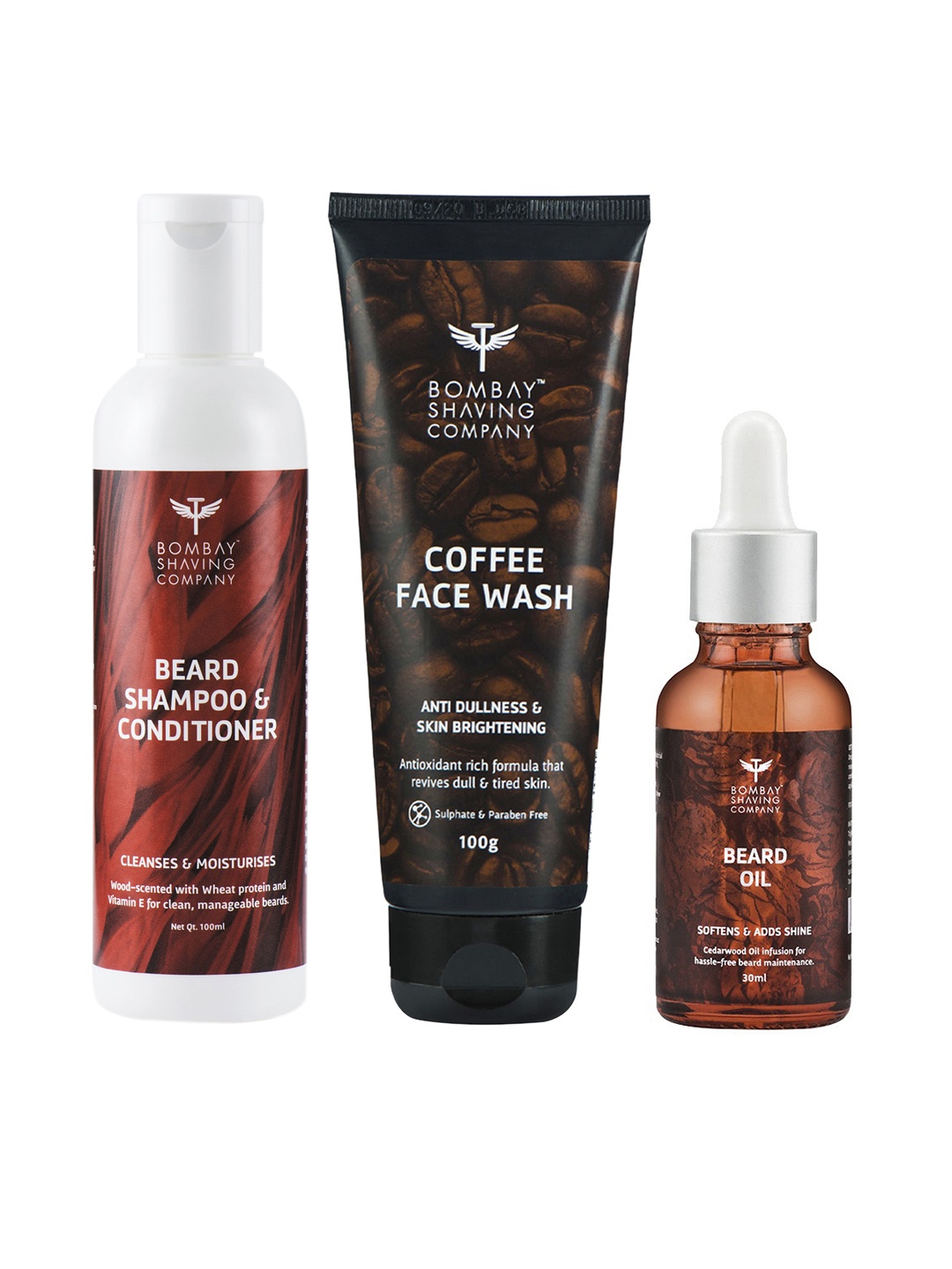 

Bombay Shaving Company Men Beard Care Gift Set & Coffee Face Wash, Rust