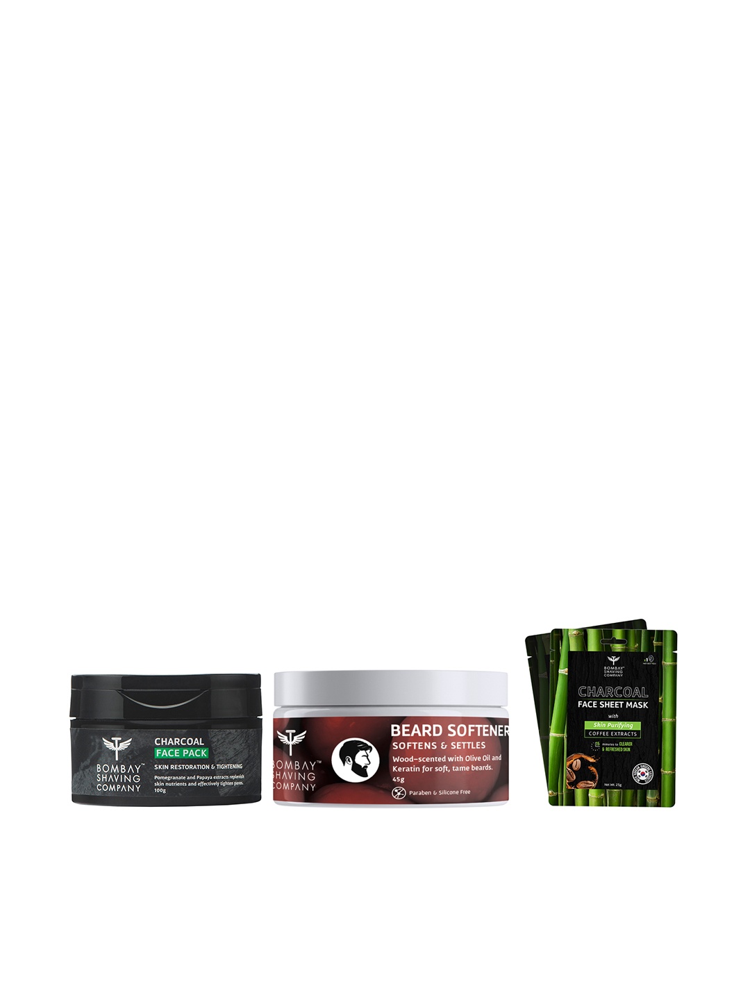 

Bombay Shaving Company Skin Care Gift Set & Beard Softener, Black