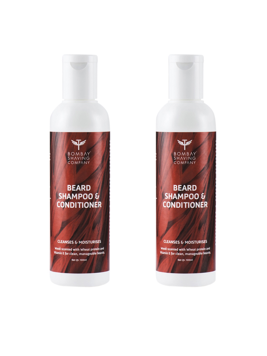

Bombay Shaving Company Men Set of 2 Beard Shampoo & Conditioner, Rust