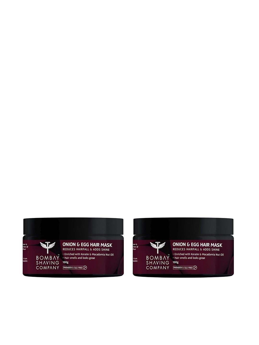 

Bombay Shaving Company Set of 2 Onion & Egg Hair Masks, Maroon
