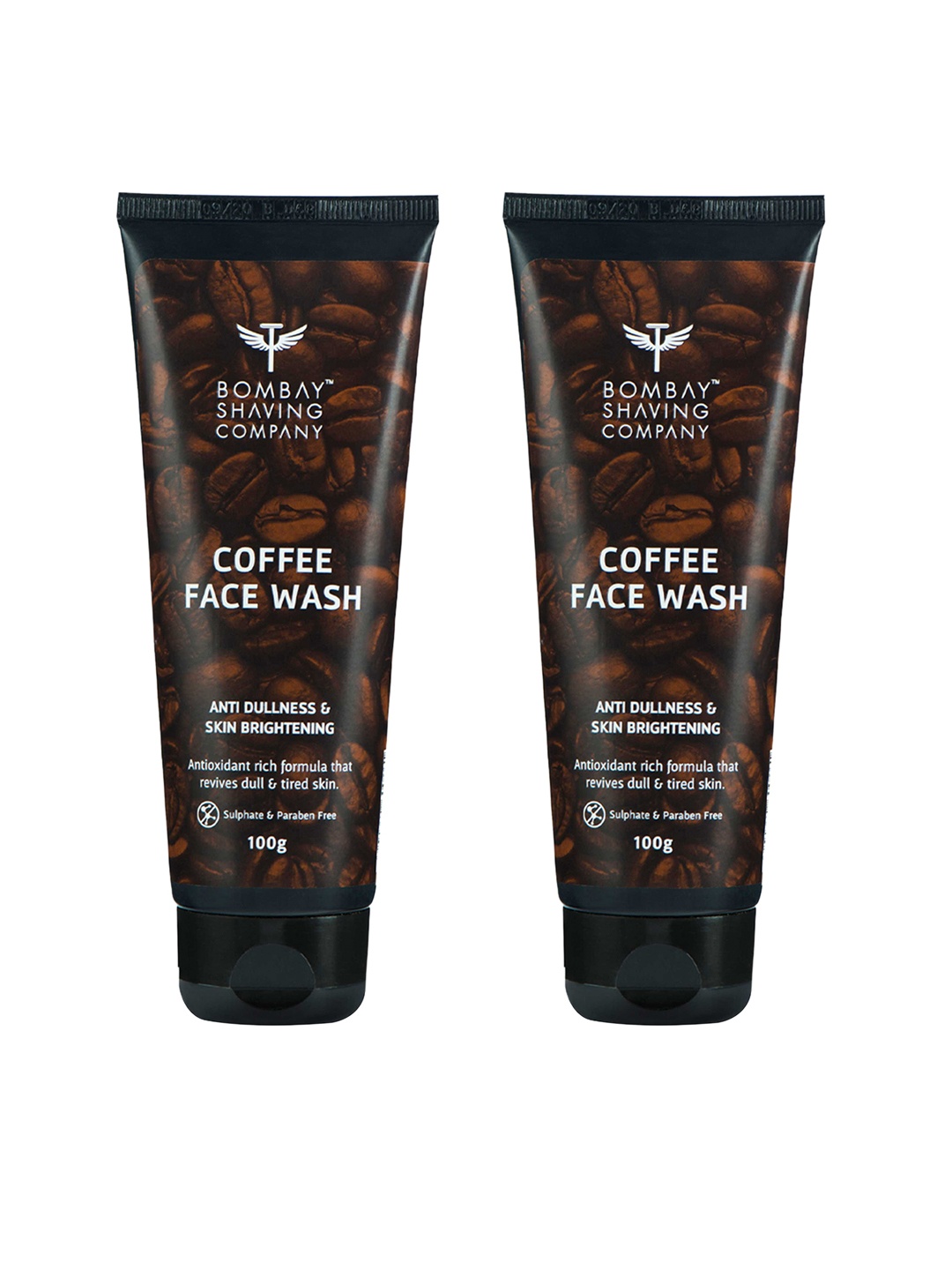

Bombay Shaving Company Set of 2 Anti-Dullness & Skin Brightening Coffee Face Washes, Coffee brown