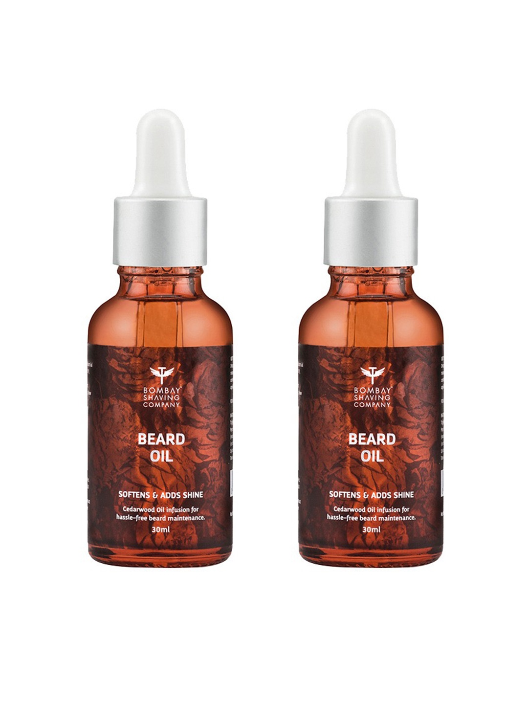 

Bombay Shaving Company Men Set of 2 Cedarwood Beard Oils, Rust