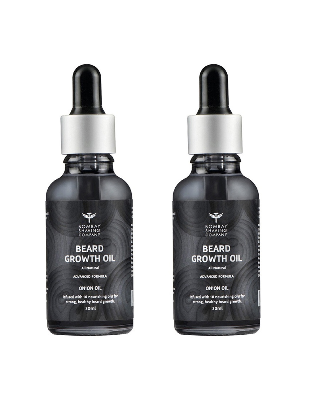 

Bombay Shaving Company Men Set of 2 Onion Beard Growth Oils, Black