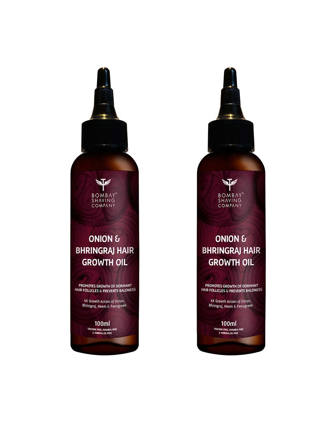 

Bombay Shaving Company Set of 2 Onion & Bhringraj Hair Growth Oils, Burgundy