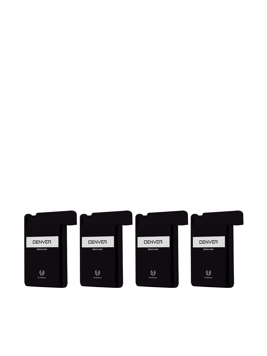 

Denver Men Pack of 4 Pocket Perfumes - Black Code