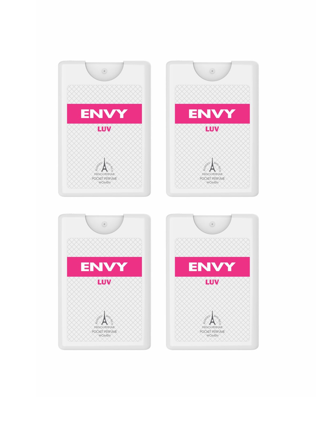 

Envy Women Set of 4 Luv Pocket Perfumes, Coral