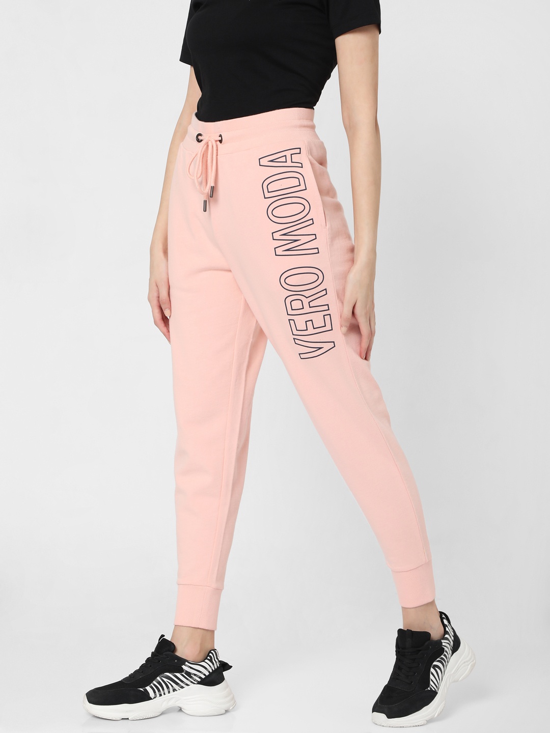 

Vero Moda Women Pink Printed Slim Fit Joggers