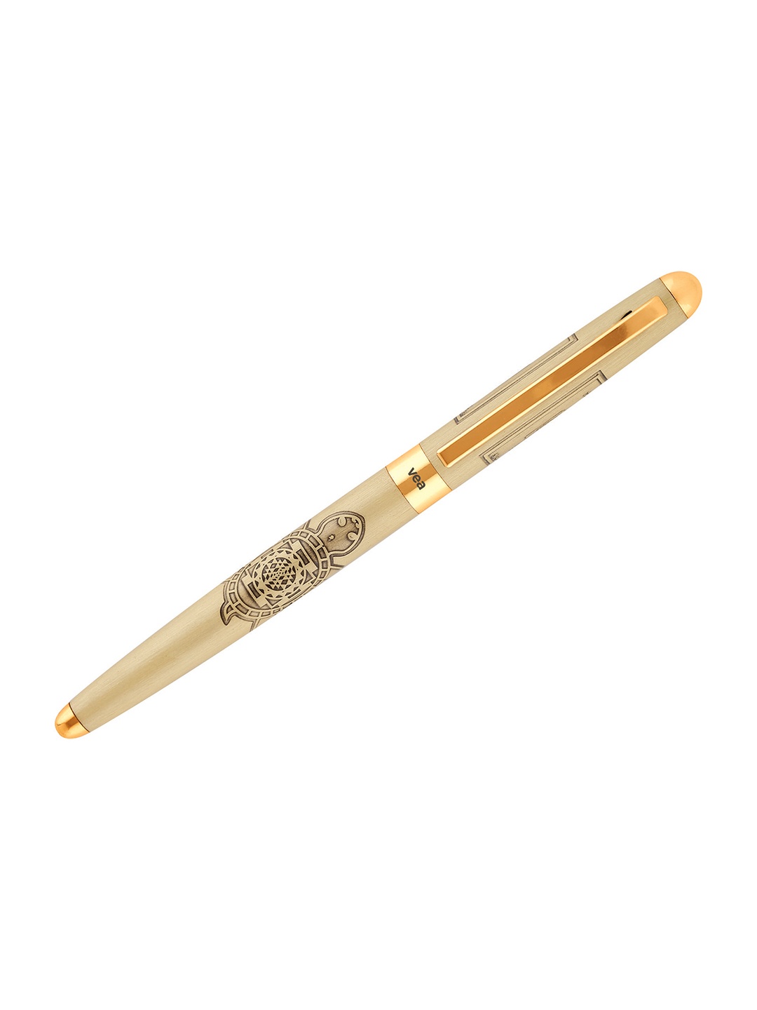 

VEA Beige Mahalaxmi Yantraa Engraved Long Jotter Ballpoint Pen with Box