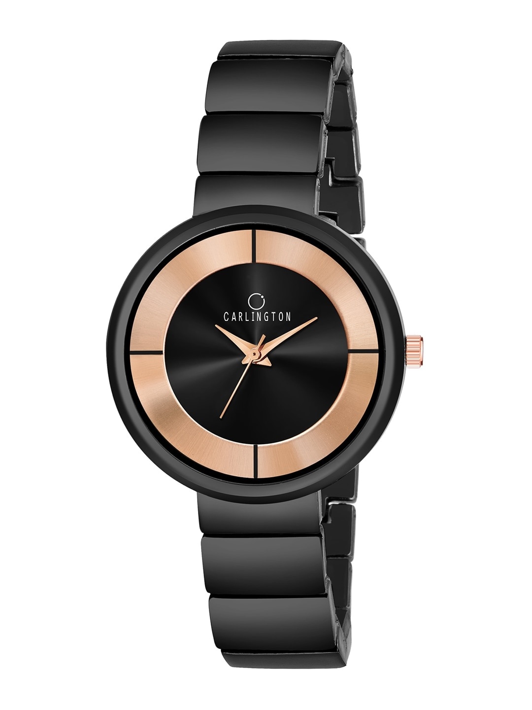 

CARLINGTON Women Analogue Watch Carlington Platina L114 Black