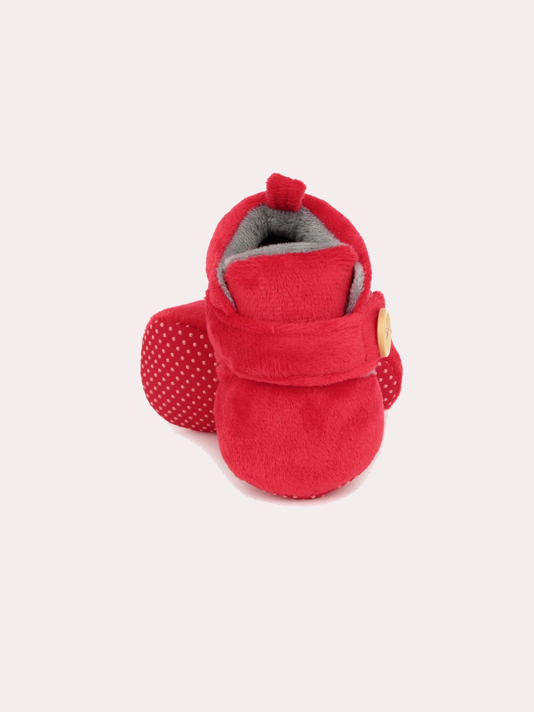 

Superminis Infant Kids Red Solid Booties