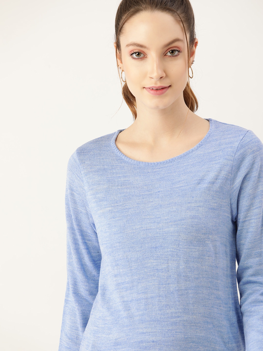 

DressBerry Women Blue Solid Pullover