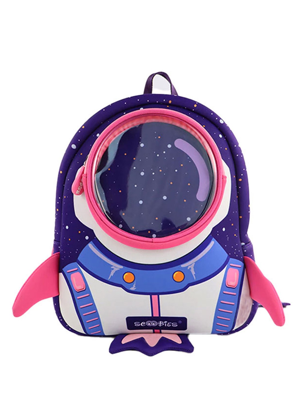 

SCOOBIES Girls Purple Graphic Applique Backpacks