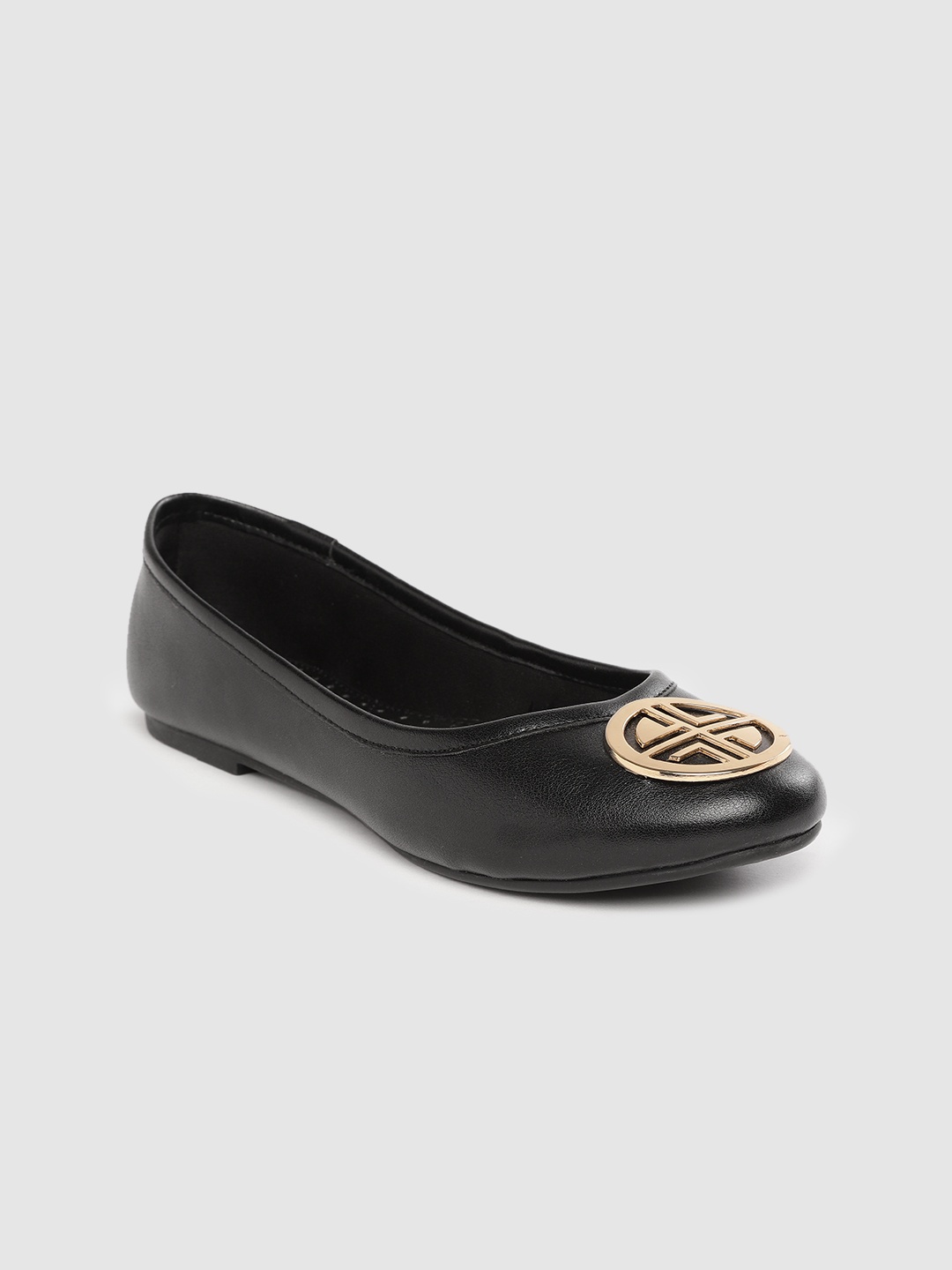 

Carlton London Women Black Solid Ballerinas