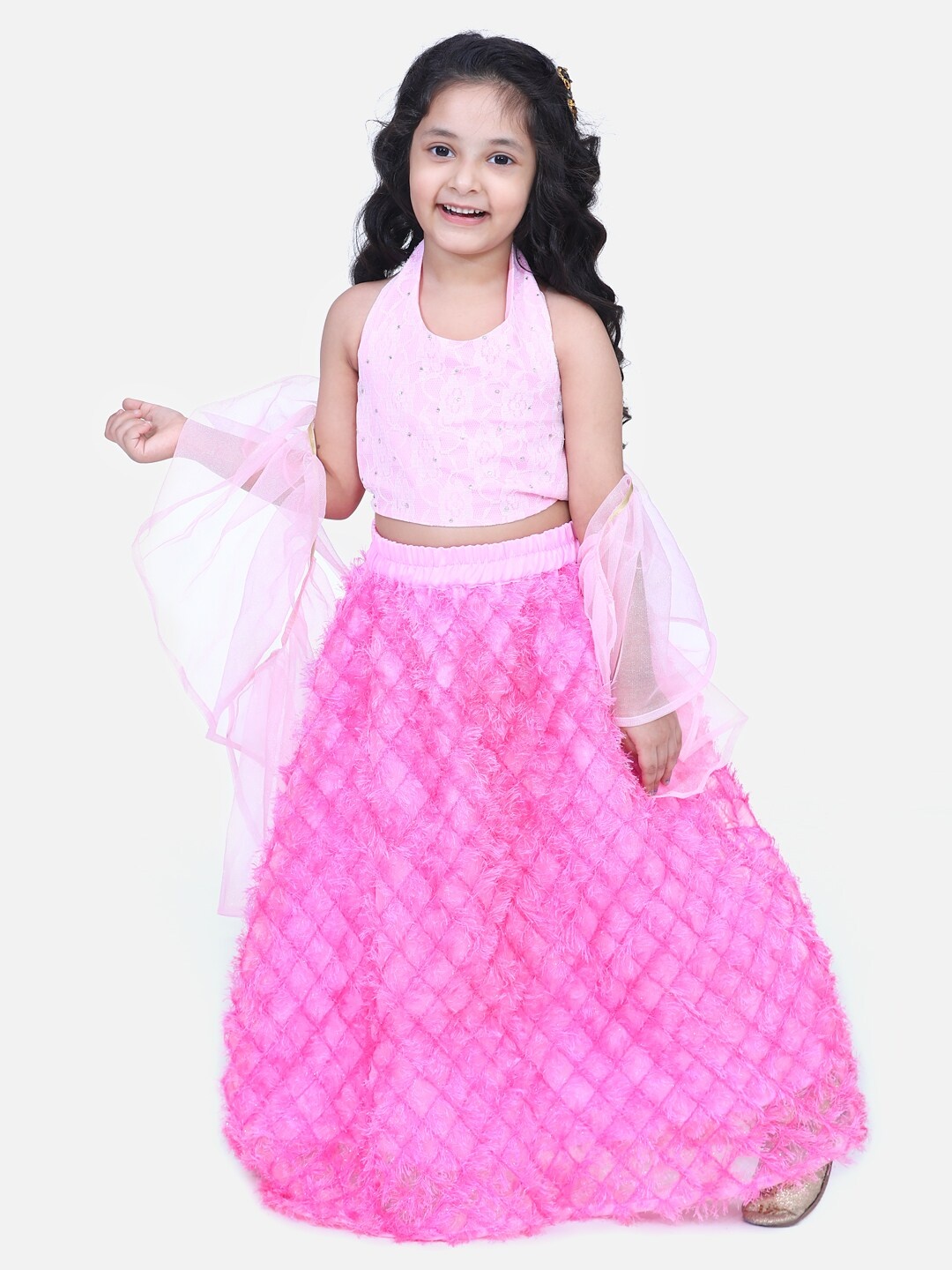 

Samsara Couture Pink Ready to Wear Lehenga & Blouse with Dupatta