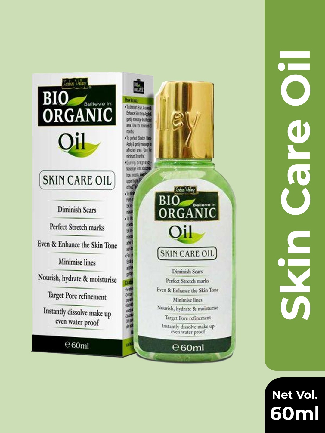 

Indus Valley Bio Organic Skin Care Oil 60 ml, Green