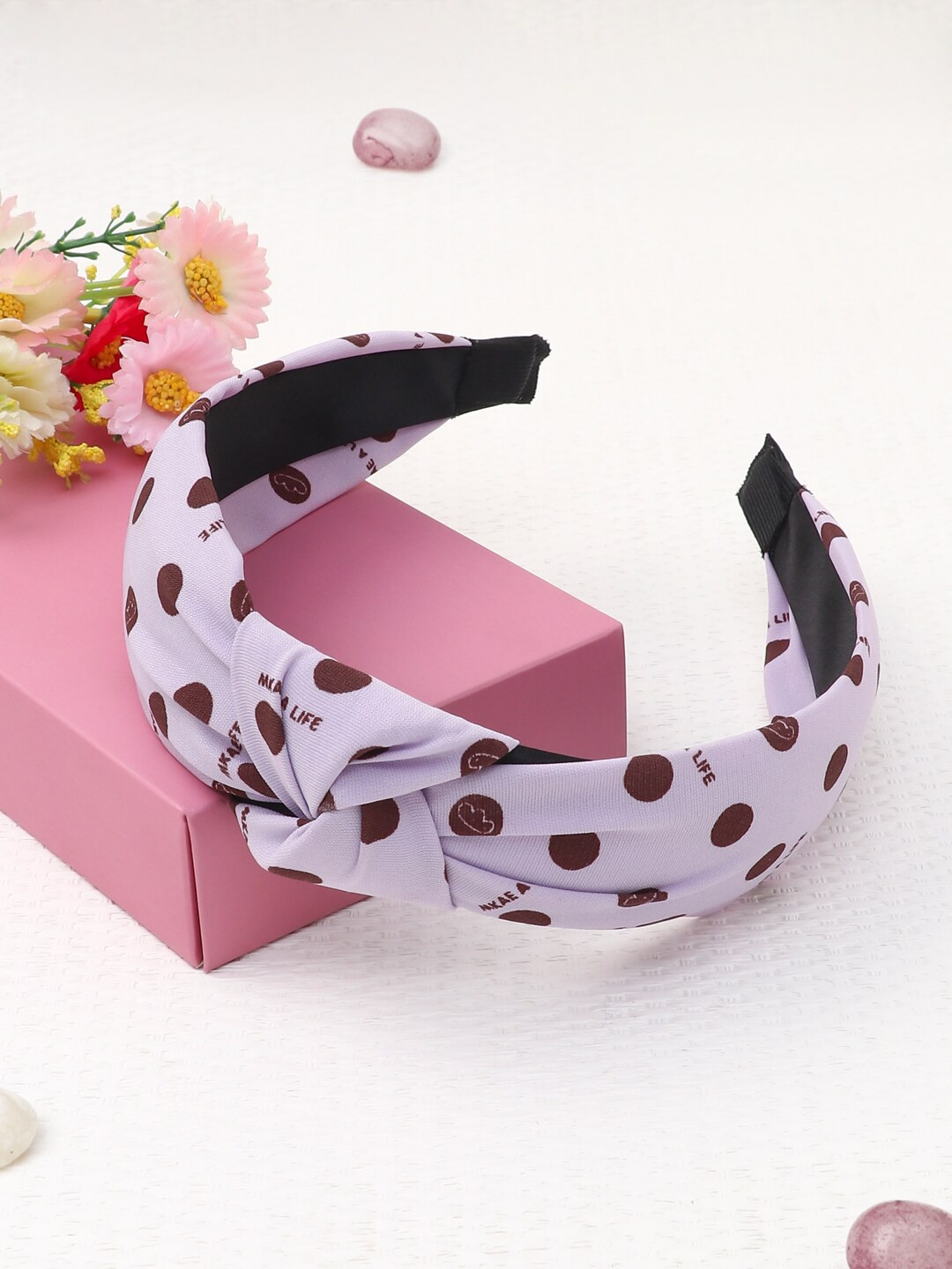 

The Magic Wand Girls Purple & Maroon Printed Hairband