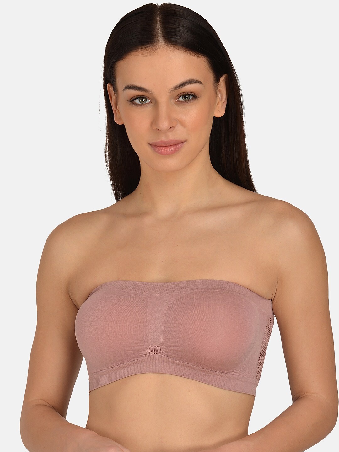 

mod & shy Pink Solid Non-Wired Non Padded Bandeau Bra