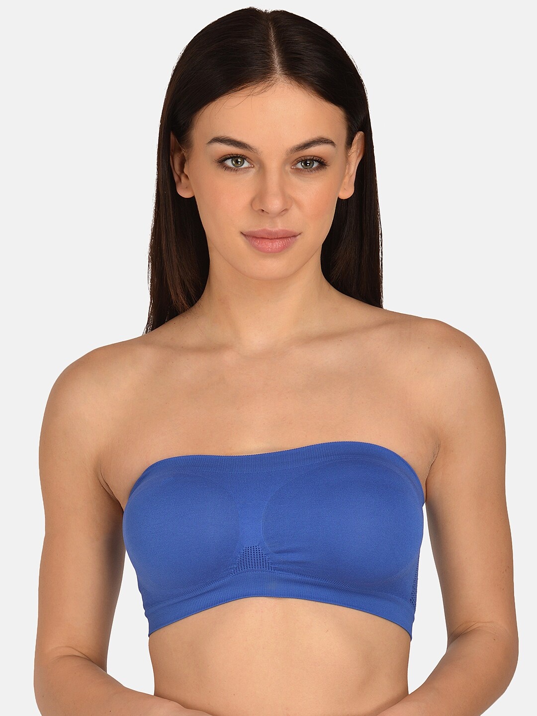 

mod & shy Blue Solid Non-Wired Non Padded Bandeau Bra MS237