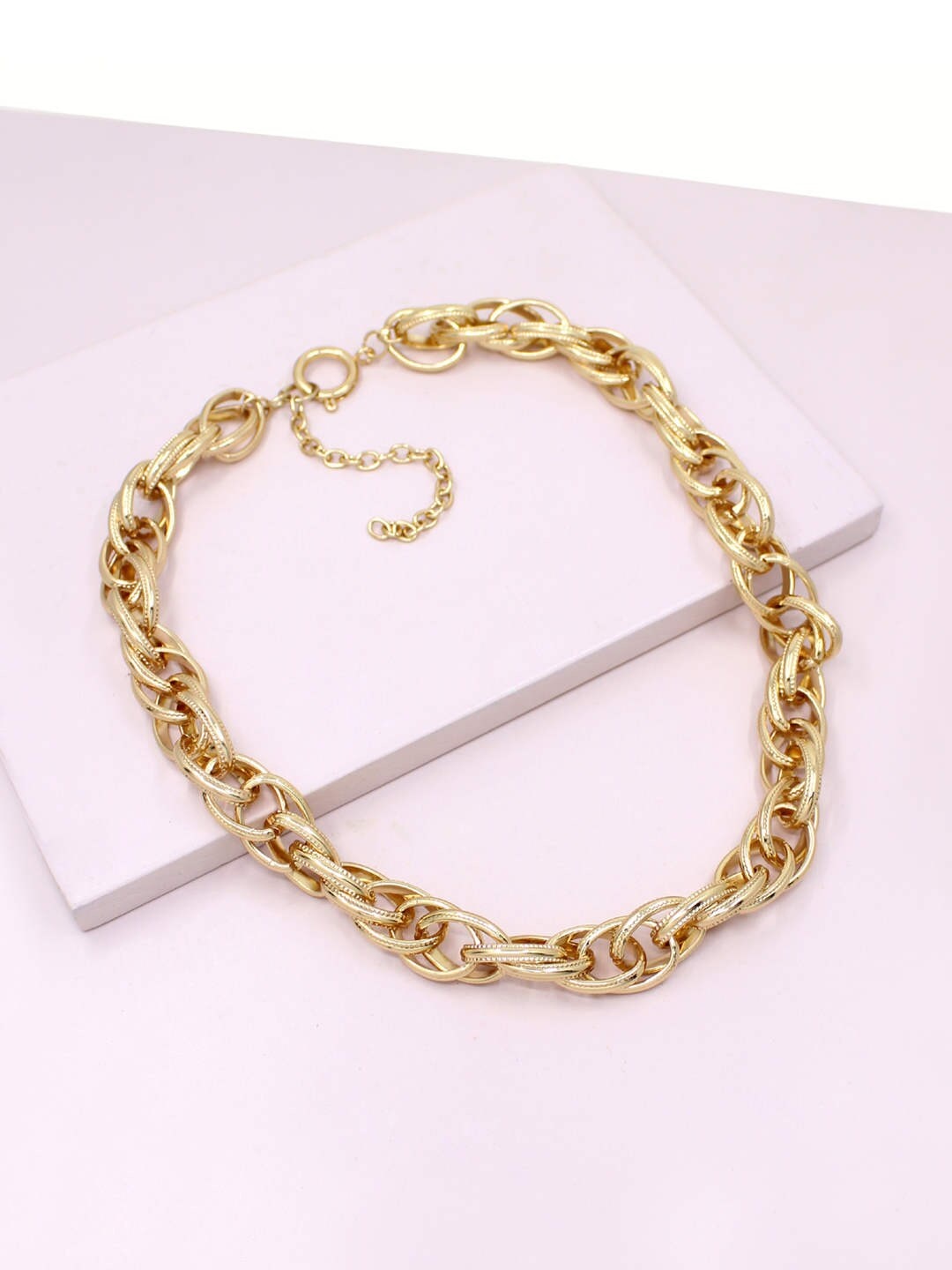 

Runway Ritual Gold-Plated Chunky Necklace