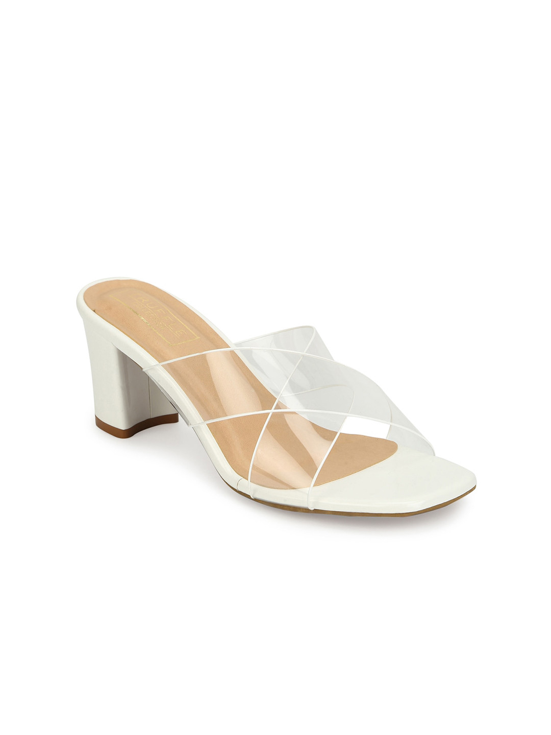 

Truffle Collection Women White Solid Heels