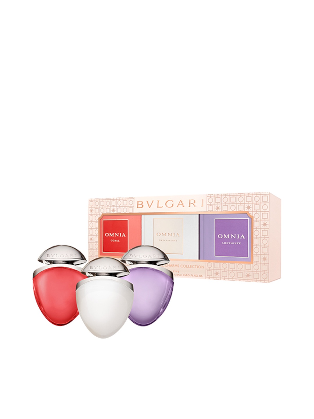 

Bvlgari The Omnia Jewel Charms Collection Fragrance Gift Set 15 ml each, Transparent