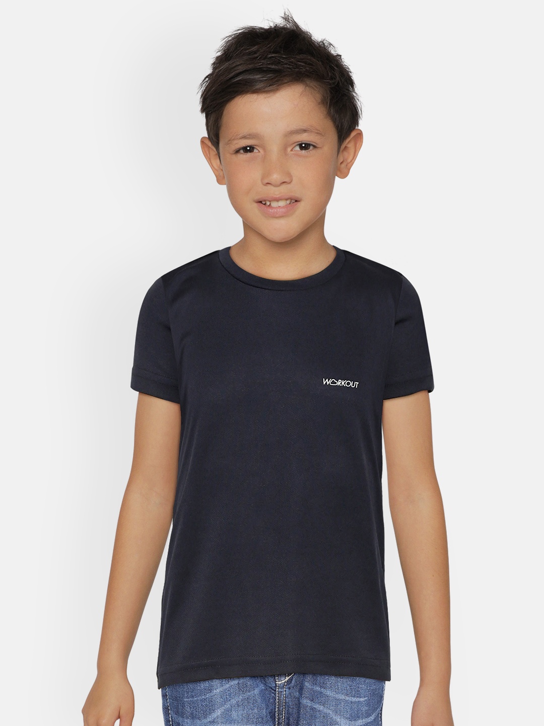 

Sweet Dreams Boys Navy Blue Solid Lounge T-shirt