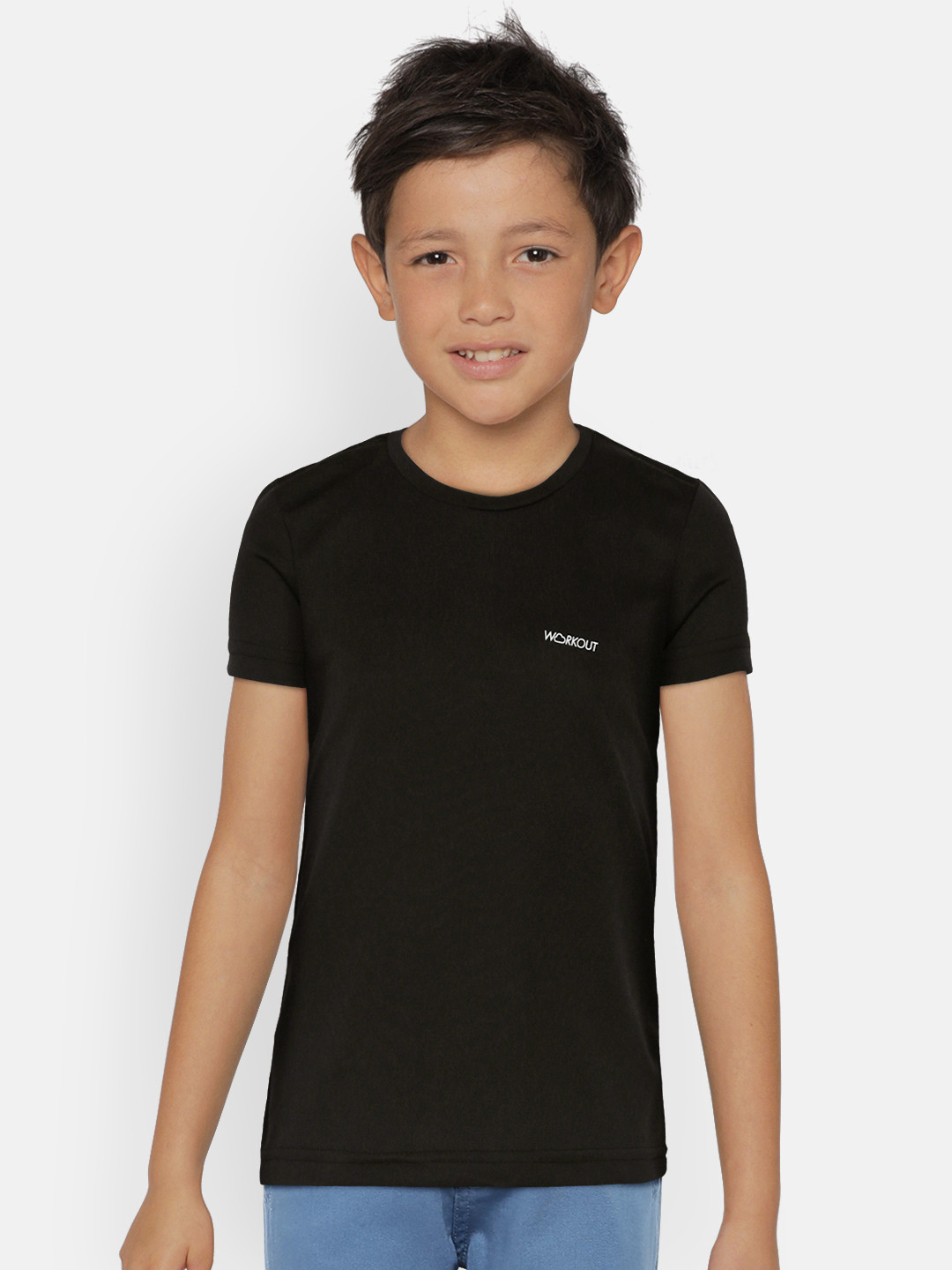 

Sweet Dreams Boys Black Solid T-shirt