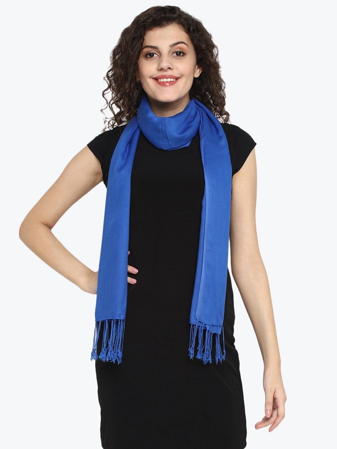 

Aditi Wasan Women Blue Solid Stole