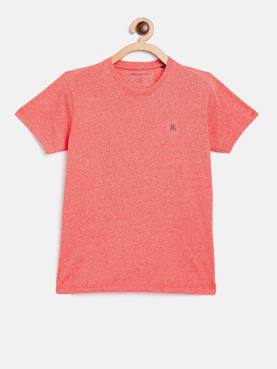 

Crimsoune Club Boys Pink Printed Round Neck T-shirt