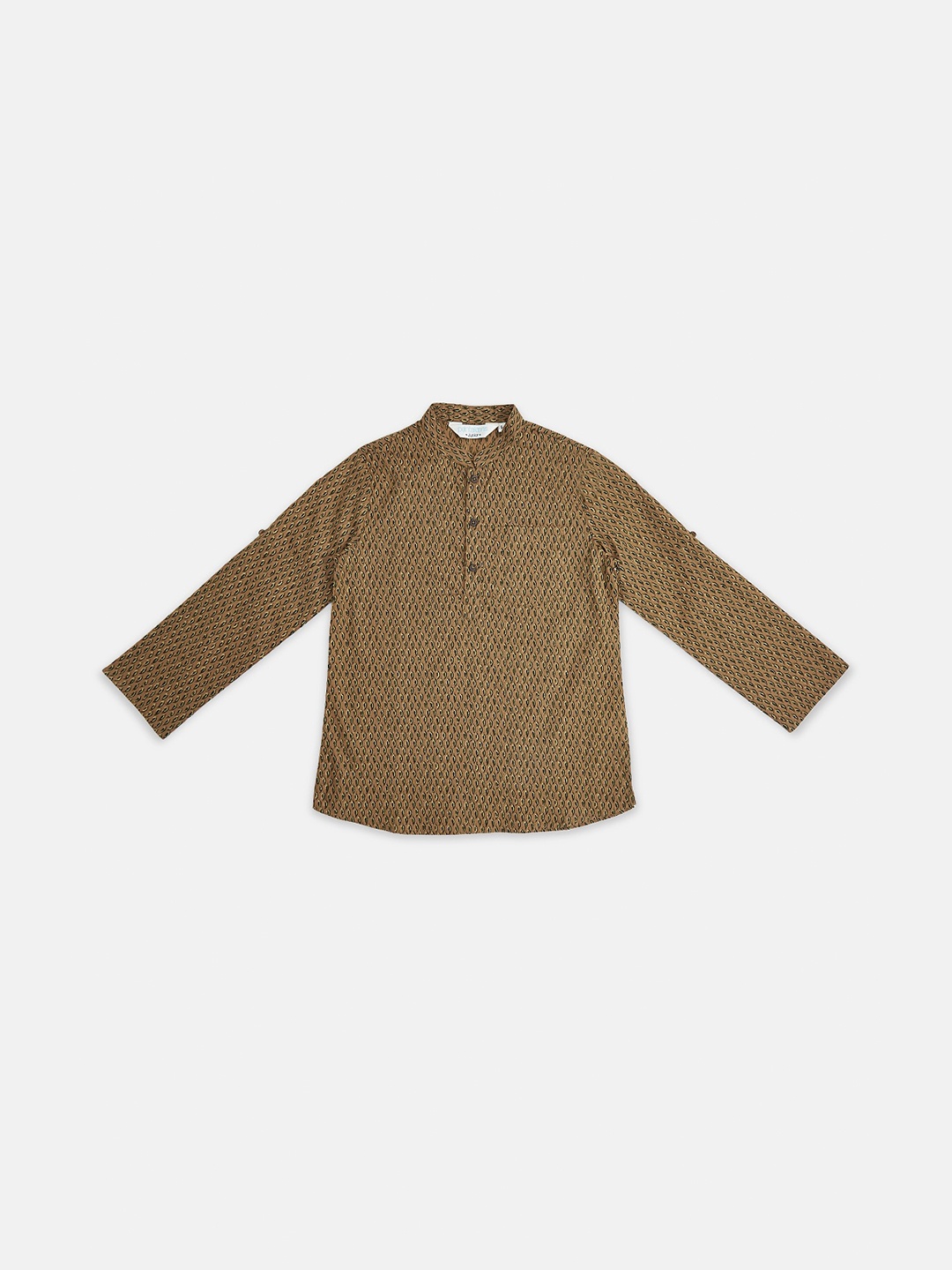 

indus route by Pantaloons Boys Beige Printed Kurta