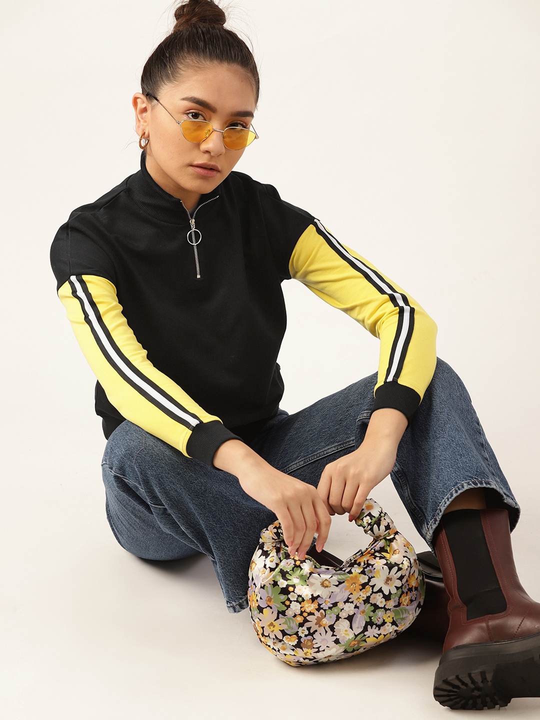 

DressBerry Women Black Solid Sweatshirt