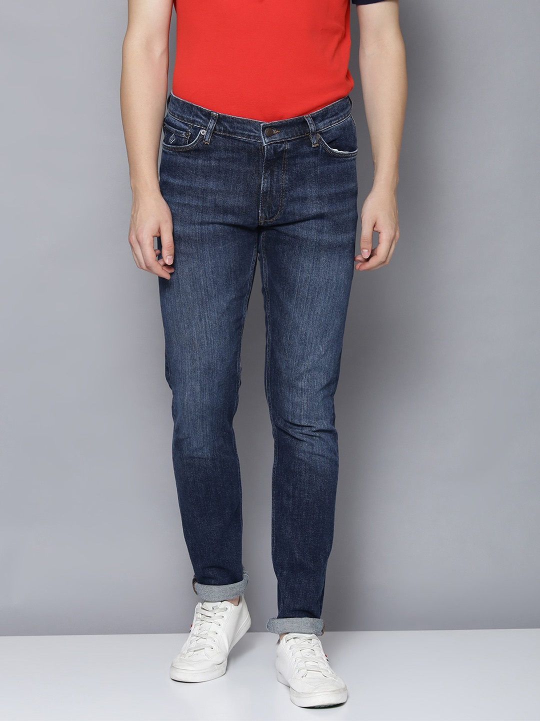 

GANT Men Blue Slim Fit Mid-Rise Clean Look Jeans