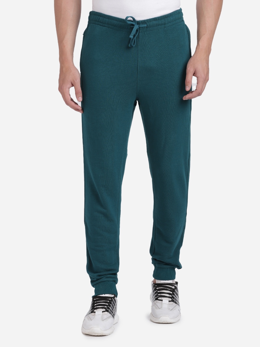 

Head Men Teal Blue Solid Slim-Fit Joggers