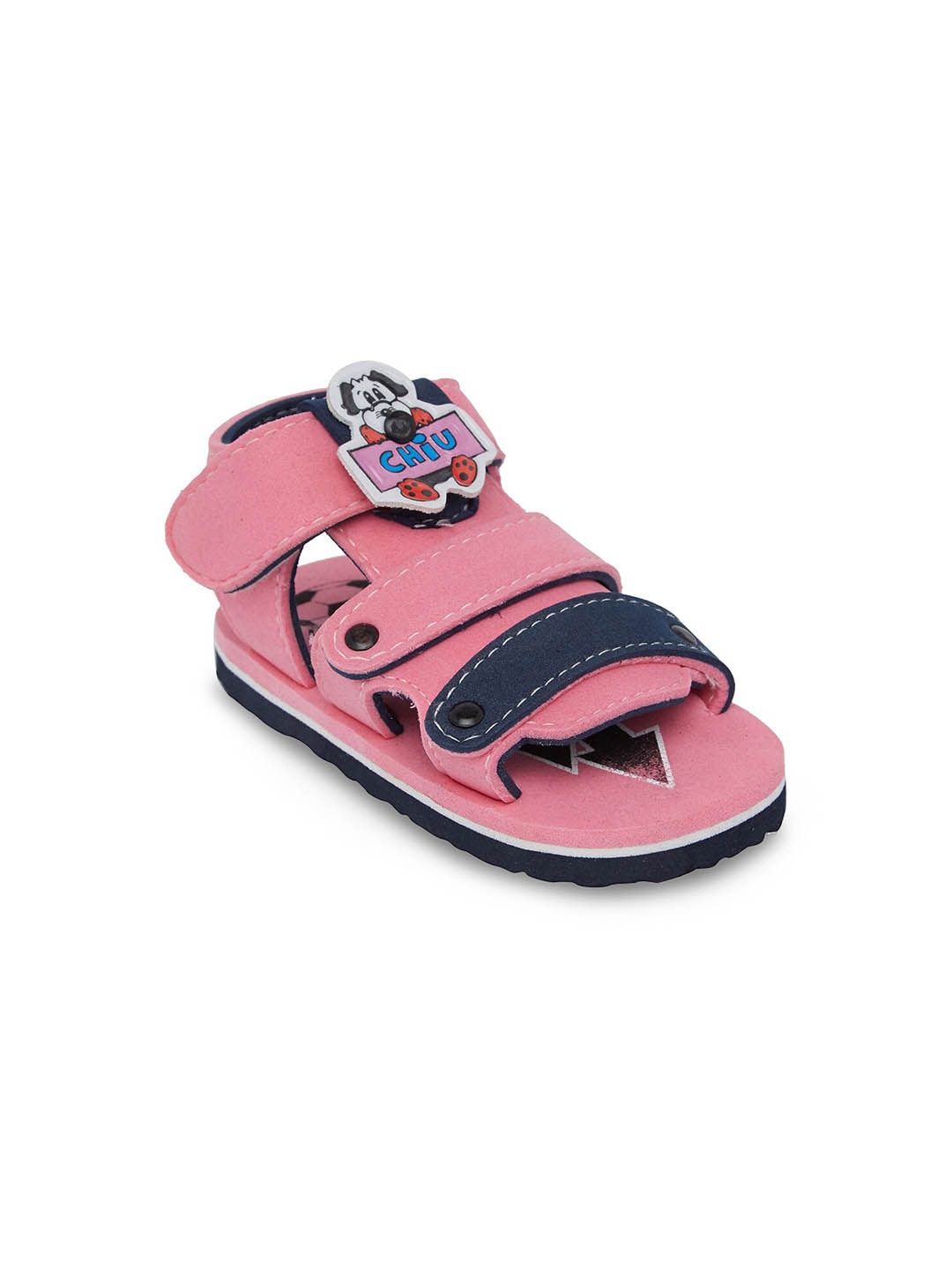 

CHiU Kids Pink & Navy Blue Chu Chu Comfort Sandals