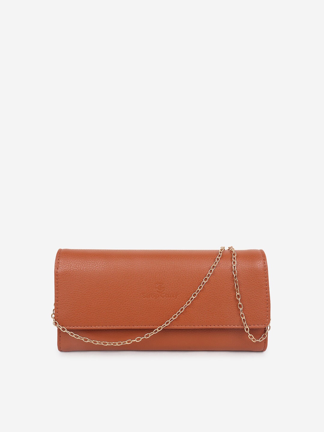 

Stropcarry Tan Textured Clutch