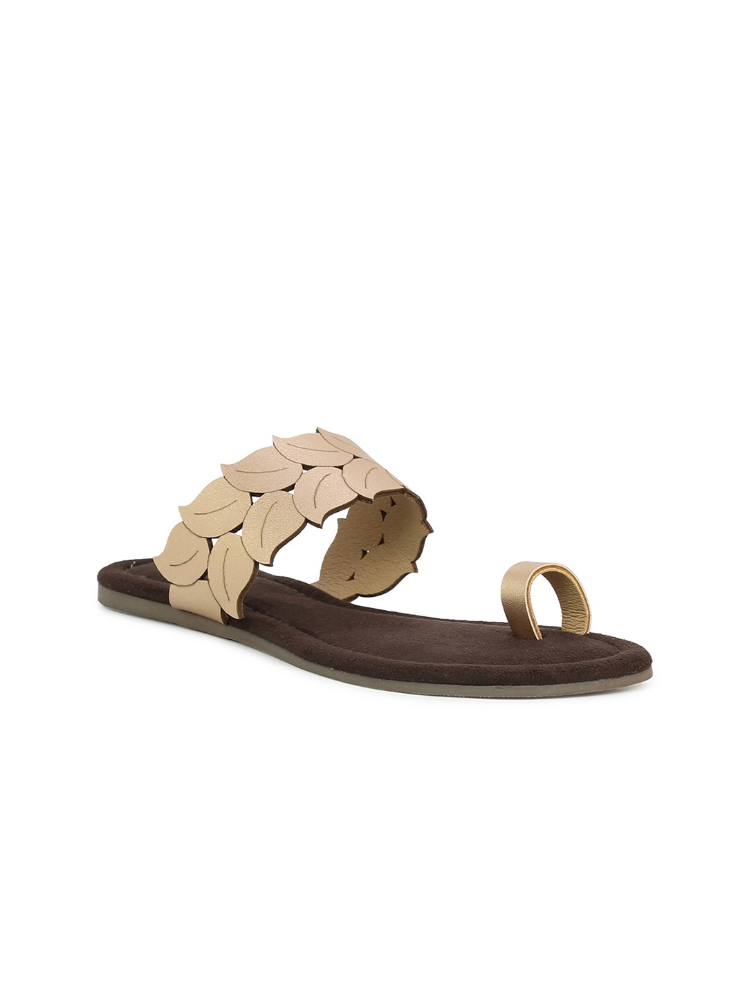 

Inc 5 Women Beige Solid One Toe Flats