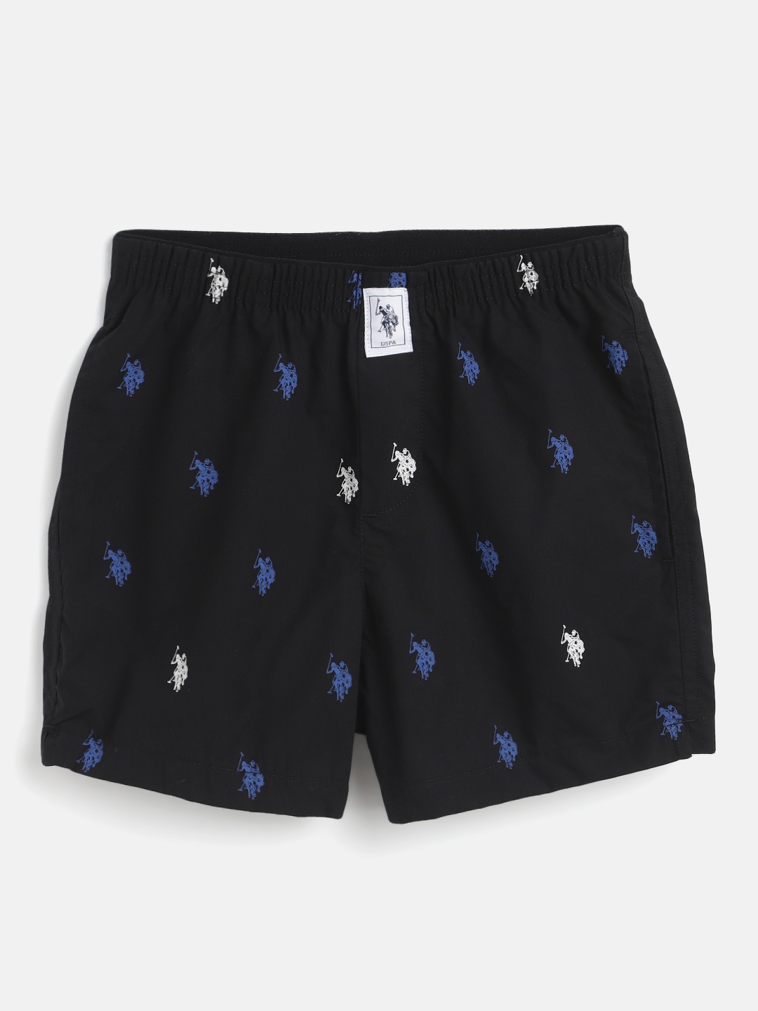 

U.S. Polo Assn. Kids Boys Navy Blue & White Brand Logo Print Boxers 8905201687116