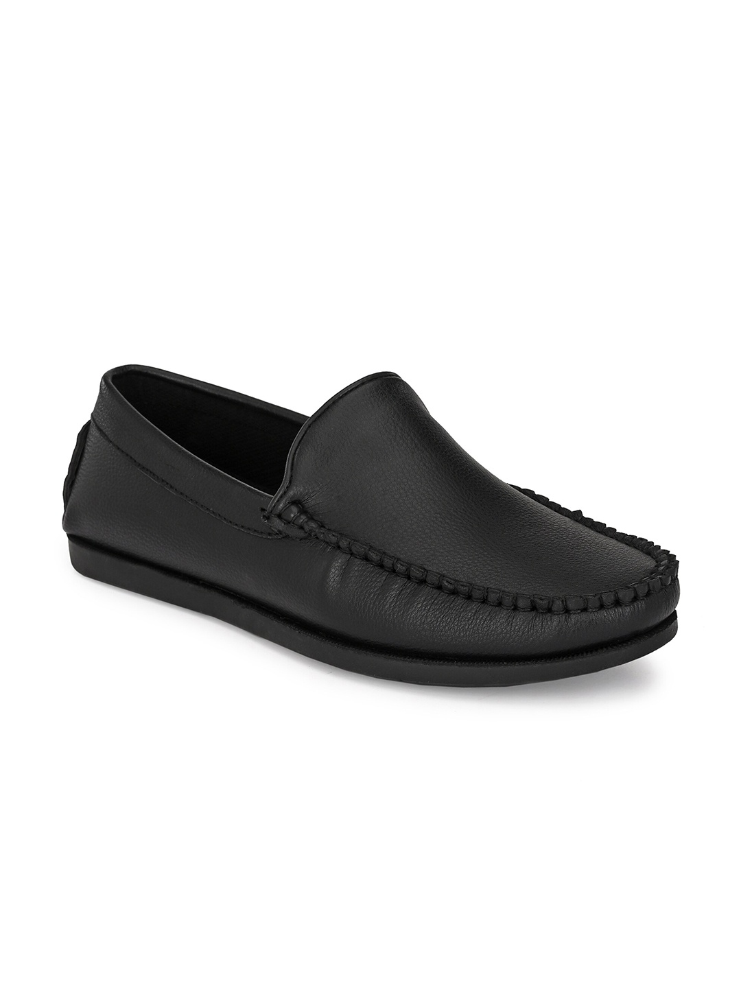 

Absolutee Shoes Men Black Textured Loafers