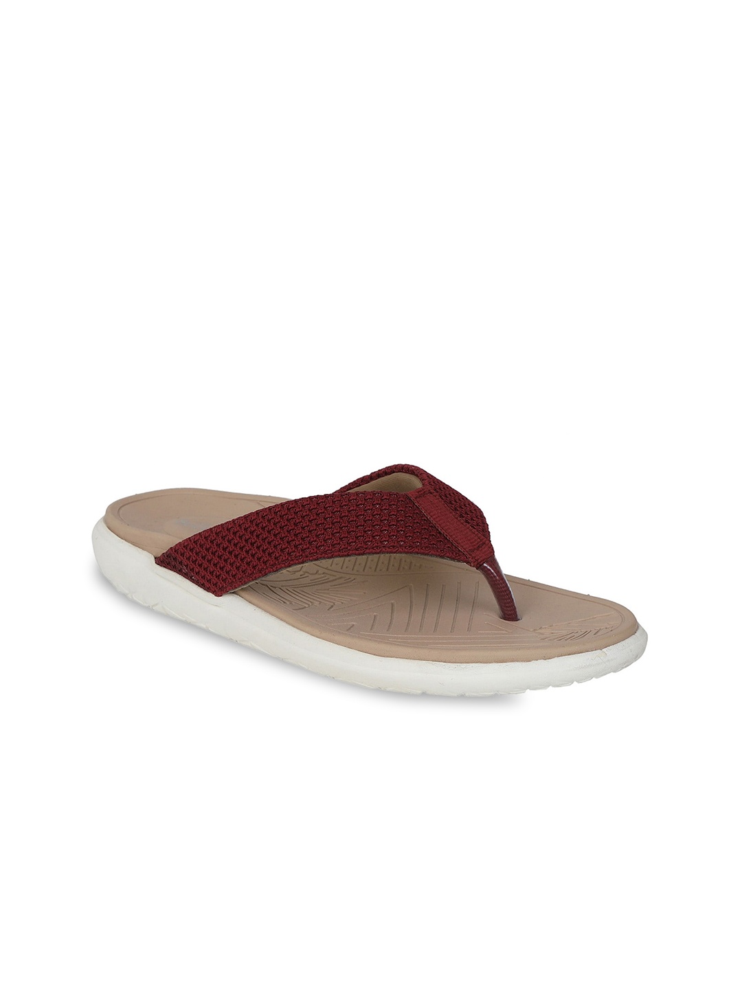 

Zyla Women Maroon Embellished Open Toe Flats