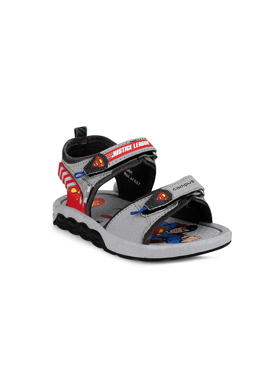 

Campus Unisex Kids Grey & Red Comfort Sandals