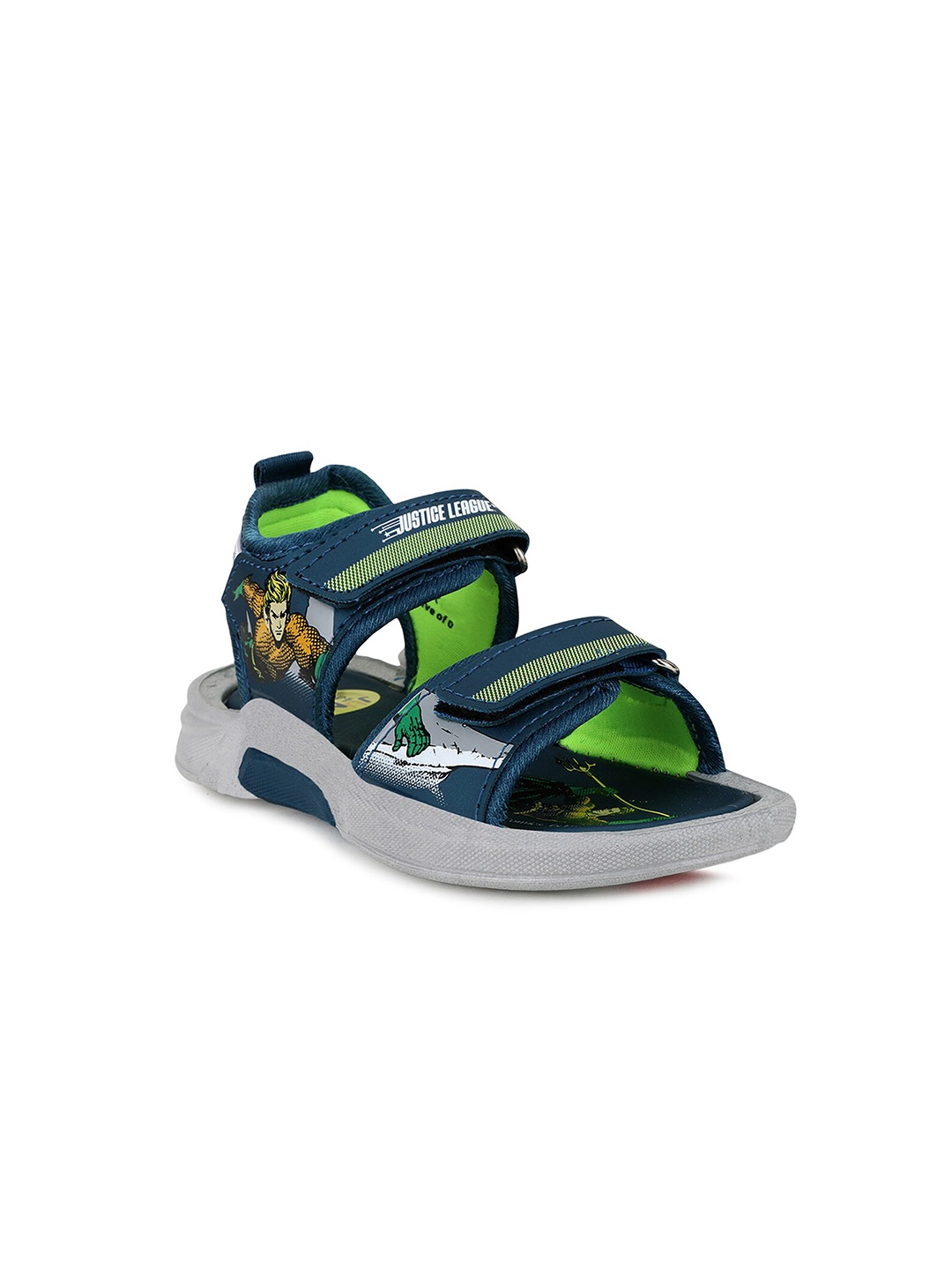 

Campus Kids Navy Blue & Green Aquaman Sports Sandals