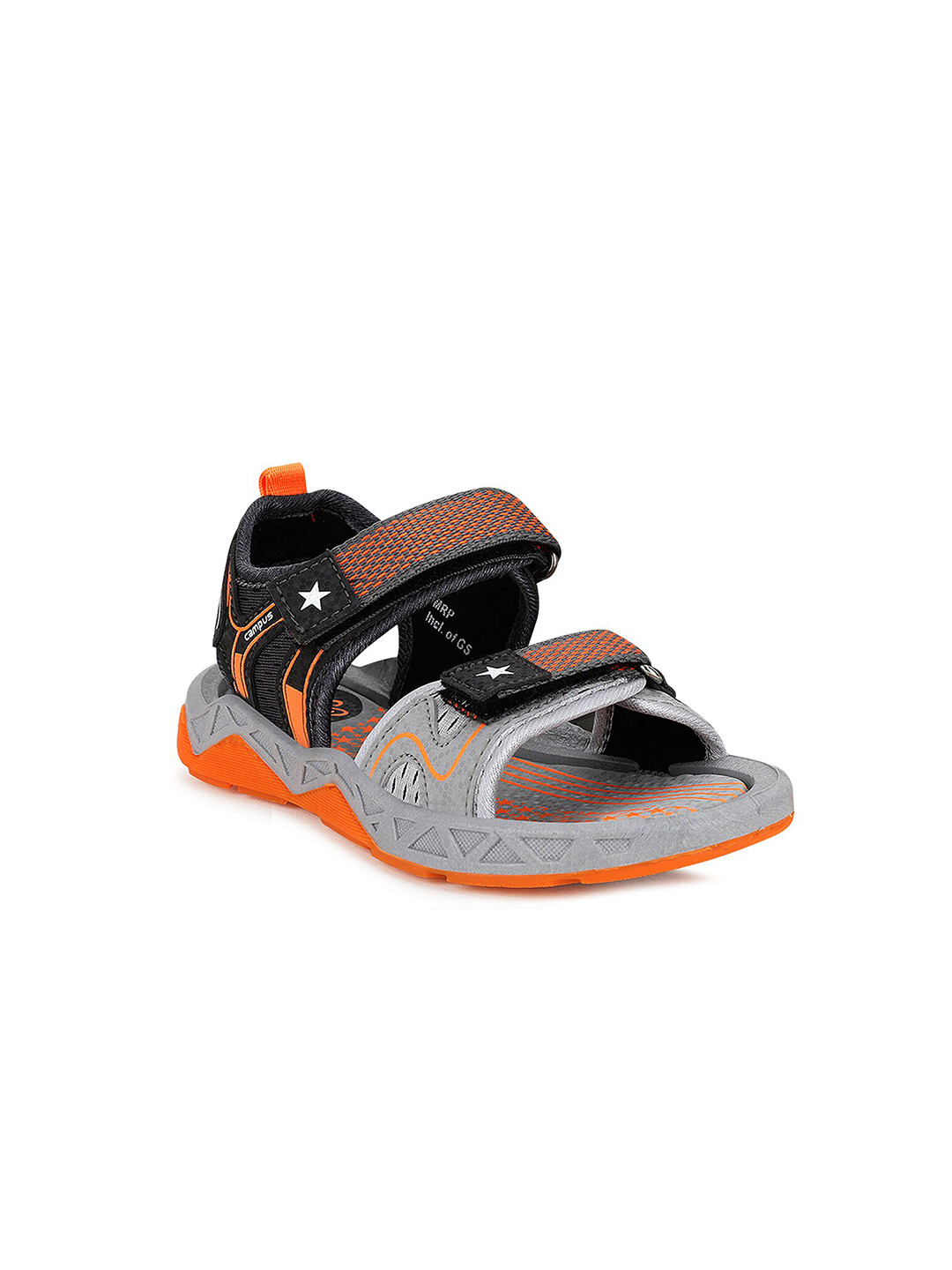 

Campus Unisex Kids Grey & Orange Comfort Sandals